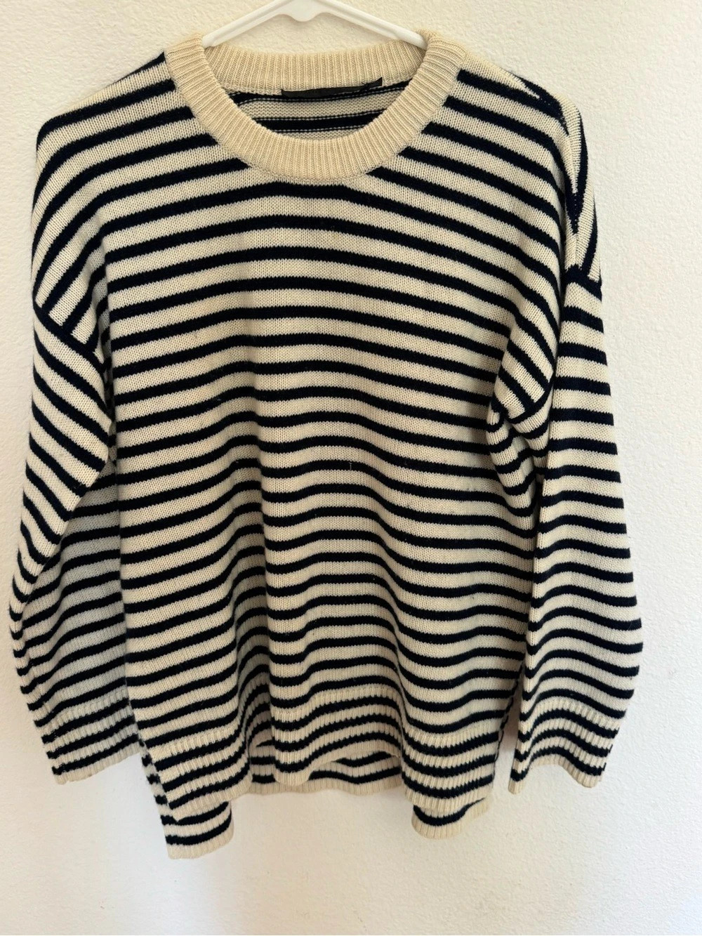 Jenni Kayne Striped Cashmere Crewneck Sweater Size XS